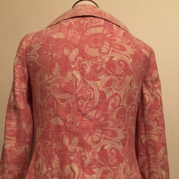 Elie Tahari Pink Printed Statement Jacket - Picture 10 of 15